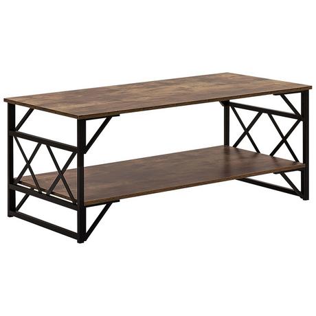 Beliani Table basse en Panneau de particules de bois Industriel BOLTON  