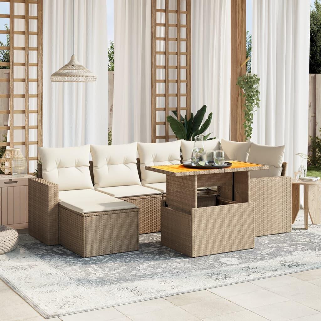 VidaXL set divano da giardino Polirattan  