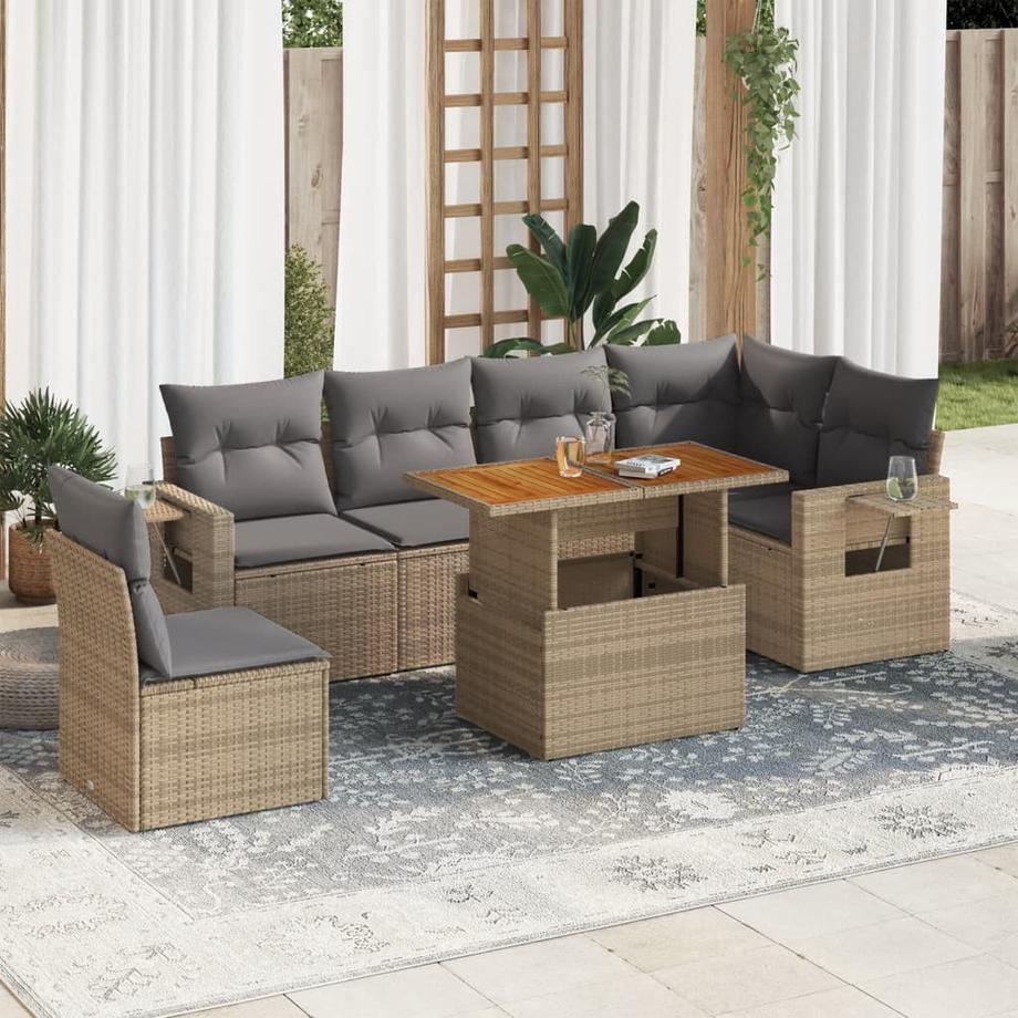 VidaXL Garten sofagarnitur poly-rattan  