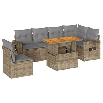 Garten sofagarnitur poly-rattan