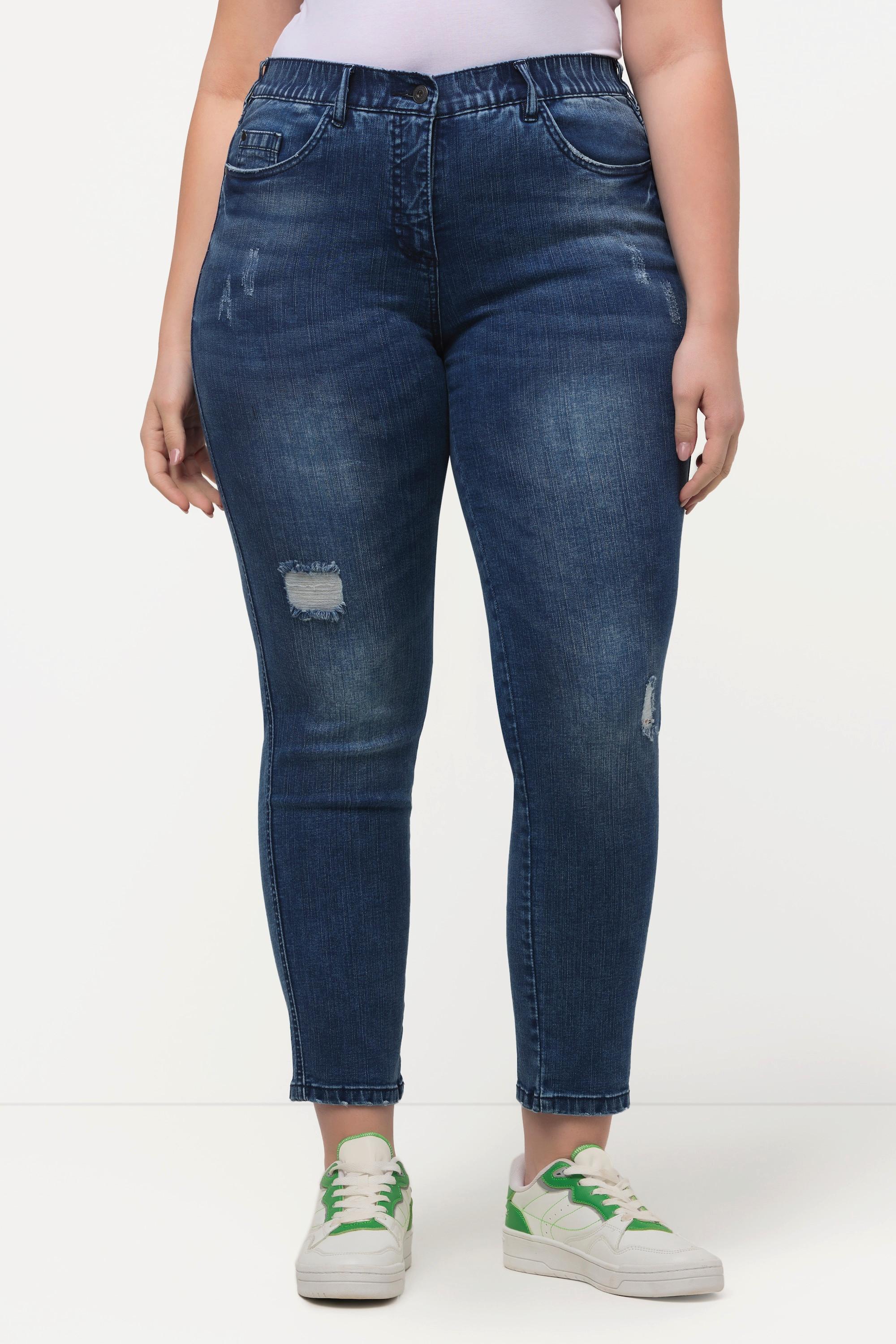 Ulla Popken  Jeans Sarah, Destroy-Effekte, schmale 5-Pocket-Form 