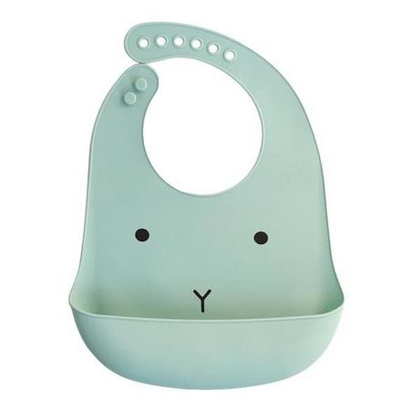 eStore  Lätzchen aus Silikon, Kaninchen - Grün 