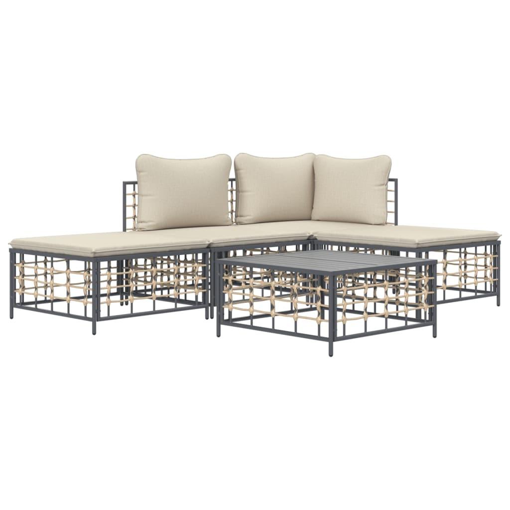 VidaXL Garten lounge set poly-rattan  