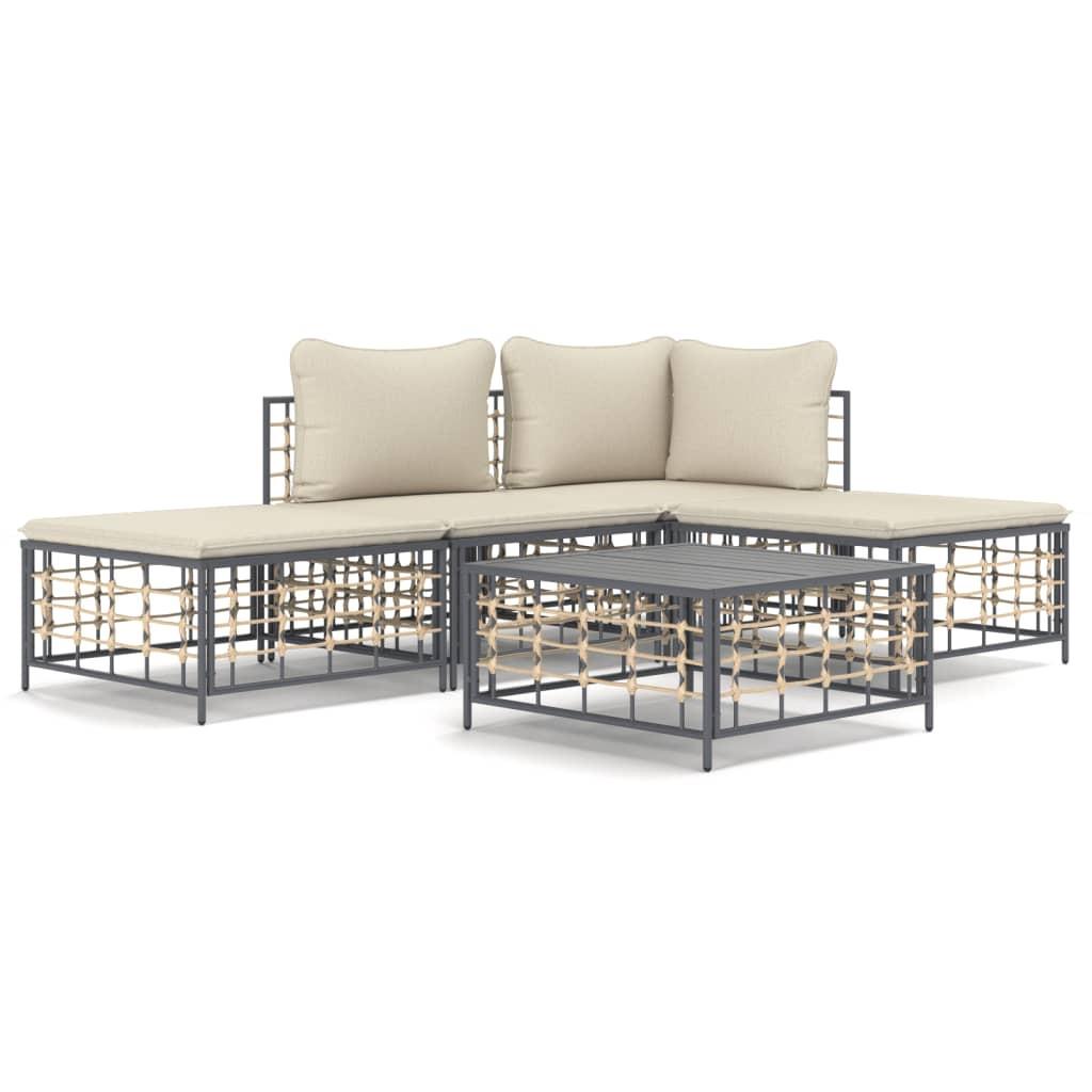 VidaXL Garten lounge set poly-rattan  