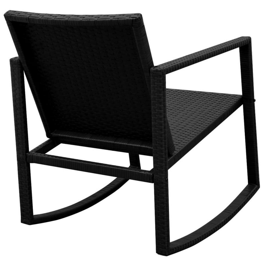 VidaXL Chaise à bascule rotin synthétique  