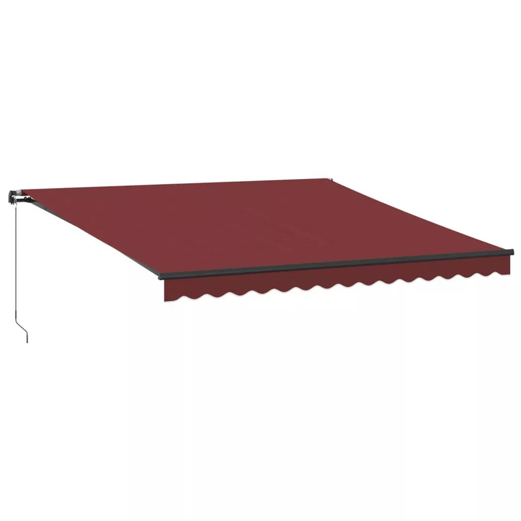 VidaXL - tenda da sole retrattile Tessuto, One Size, Borgogna