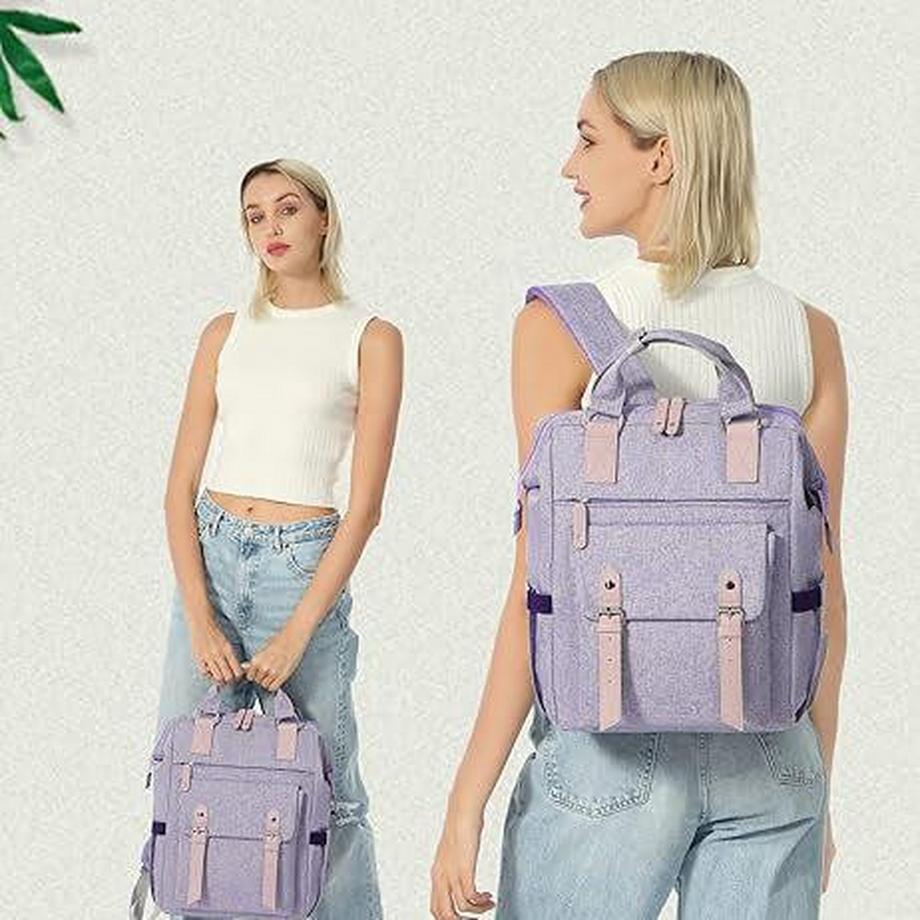 Only-bags.store Sac à dos élégant pour petit ordinateur portable avec sangles réglables et compartiments spacieux  