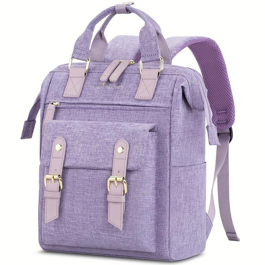 Sac à dos élégant pour petit ordinateur portable - Sac de jour à la mode pour le collège avec sangles réglables, fermeture à glissière durable, compartiments spacieux