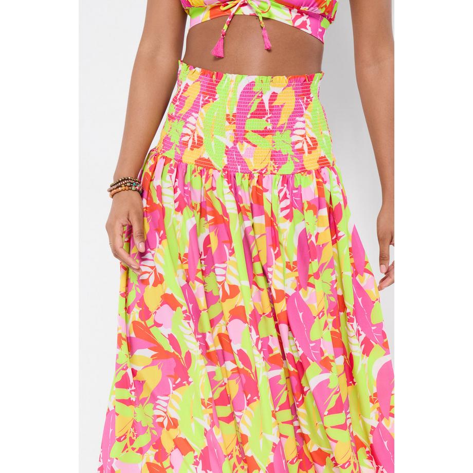 Joe Browns Abito da Spiaggia con Stampa Foglie Tropicales  