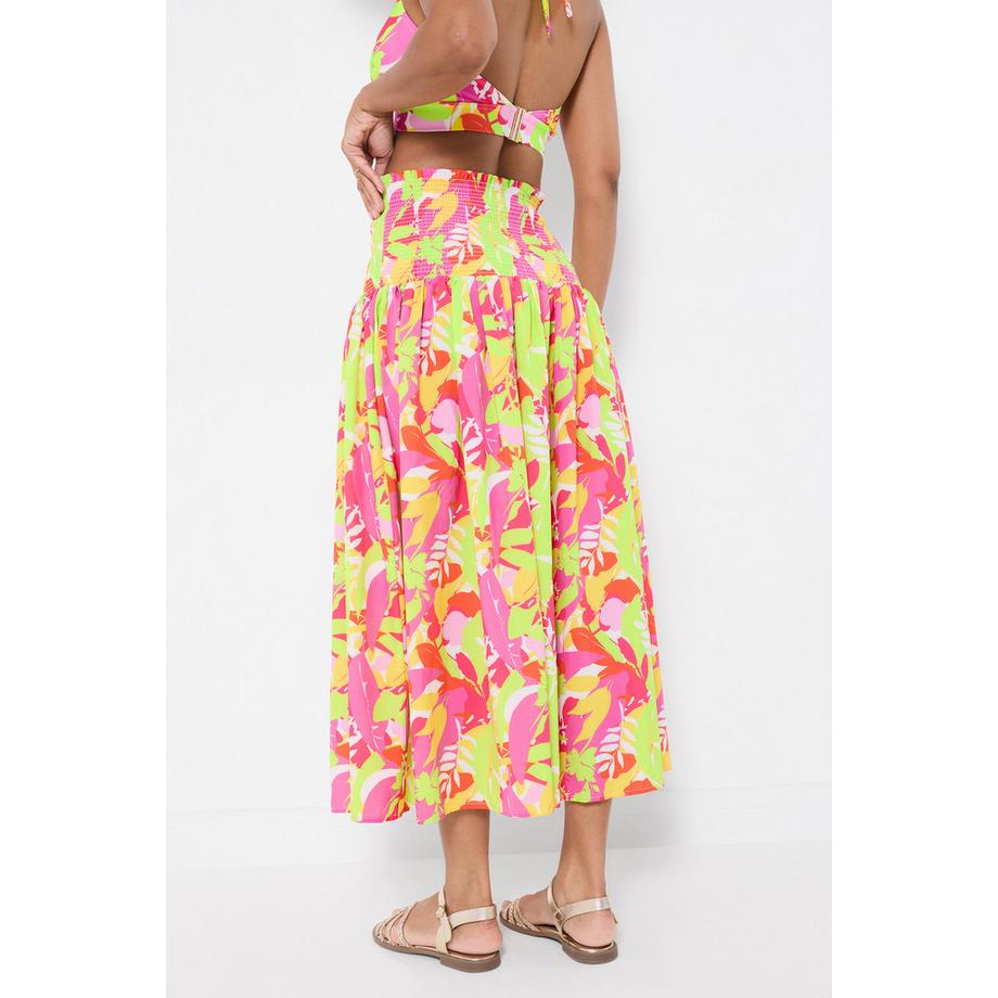 Joe Browns Abito da Spiaggia con Stampa Foglie Tropicales  