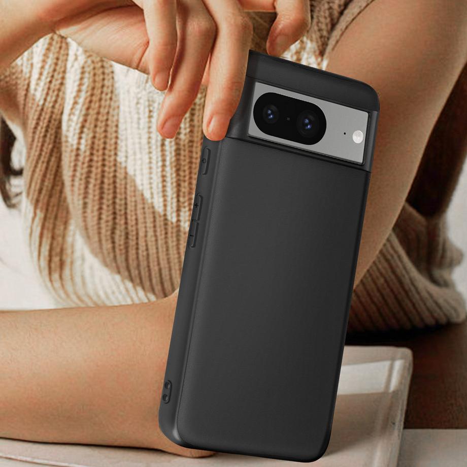 Avizar  Google Pixel 8 Lederhülle Schwarz 