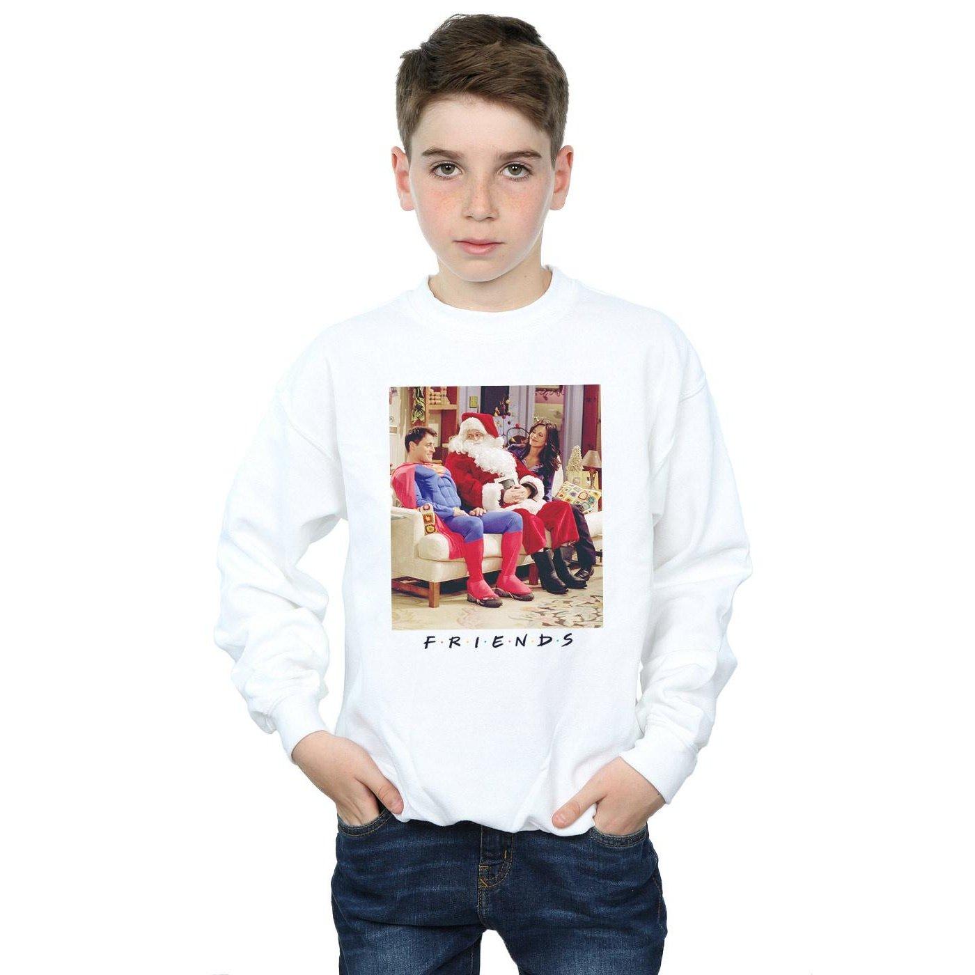 Friends  Superman And Santa Sweatshirt 