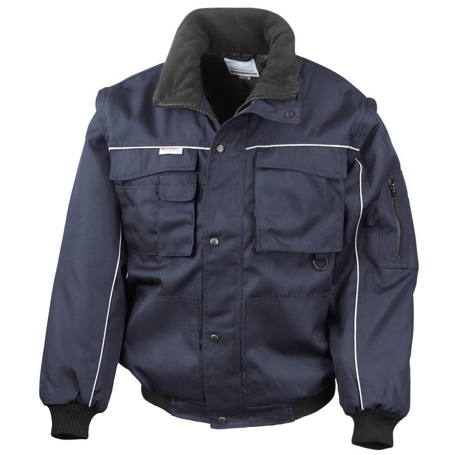 Arbeitsjacke Mit Reißverschlüssen Am Ärmel, Wasserabweisend, Winddicht