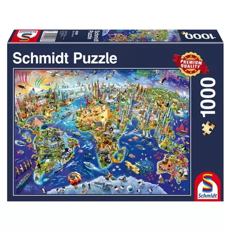 Schmidt  Puzzle Entdecke unsere Welt (1000Teile) 
