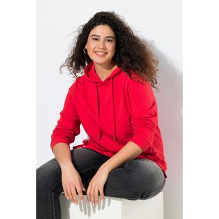 Ulla Popken Hoodie Zierschnürung Kapuze Langarm  