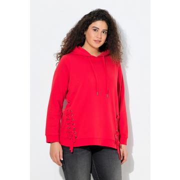Hoodie, Zierschnürung, Kapuze, Langarm