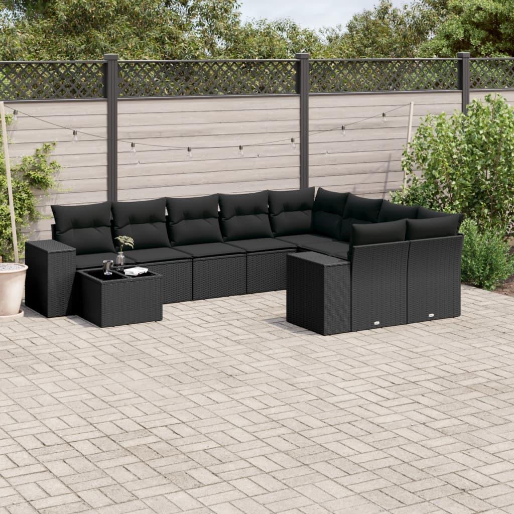 VidaXL set divano da giardino Polirattan  