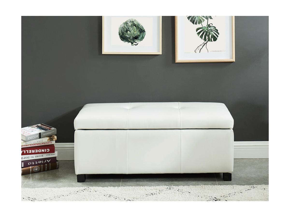 Vente-unique Sitzbank Sitztruhe Kunstleder FILIPPO  