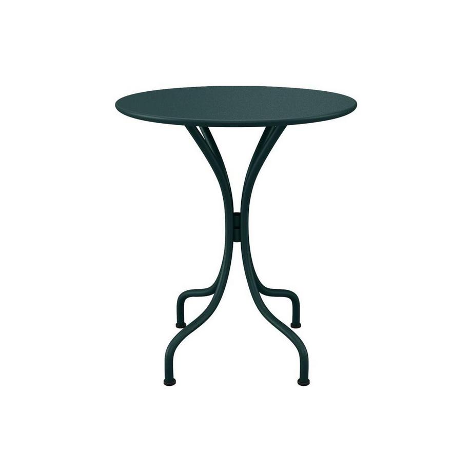 Vente-unique Tavolo tondo da giardino D.60 cm in Metallo Verde abete - MIRMANDE di MYLIA  