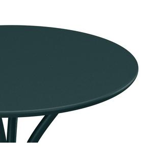 Vente-unique Tavolo tondo da giardino D.60 cm in Metallo Verde abete - MIRMANDE di MYLIA  