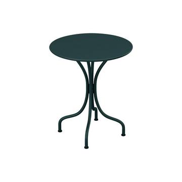 Gartentisch rund - D. 60 cm - Metall - Tannengrün - MIRMANDE von MYLIA