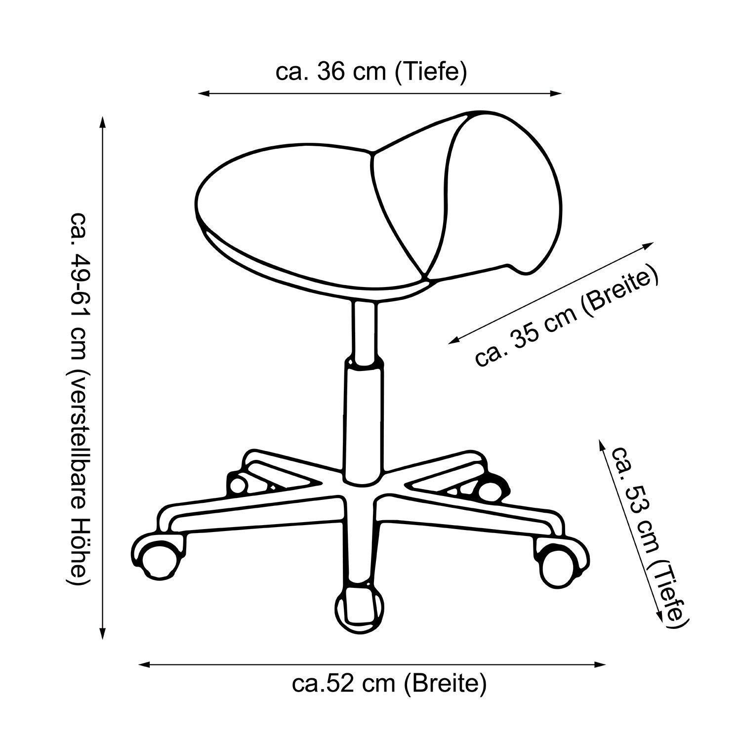 HOMCOM Tabouret de selle  