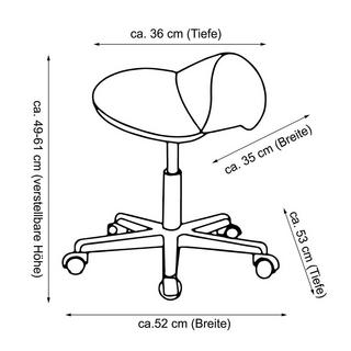 HOMCOM Tabouret de selle  