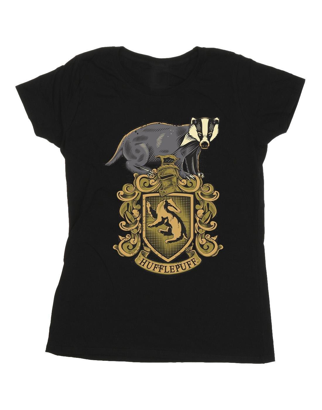 HARRY-POTTER  Tshirt HUFFLEPUFF SKETCH CREST 