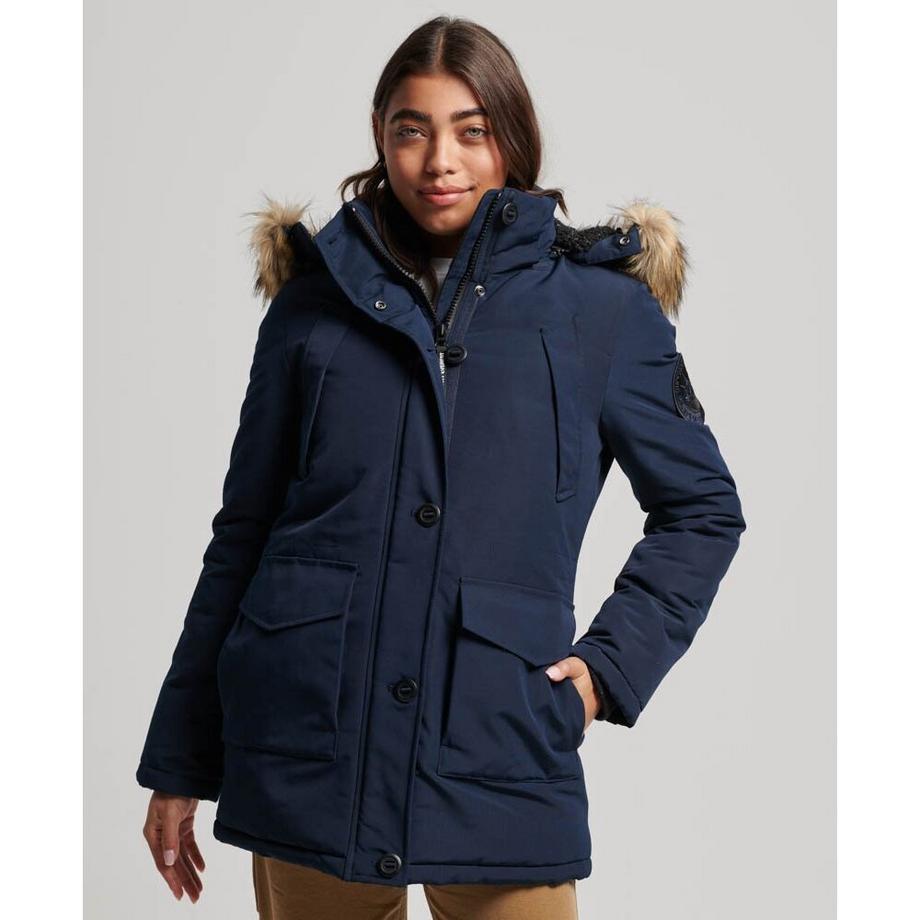 Superdry Everest Parka con Cappuccio e Pelliccia Sintetica  