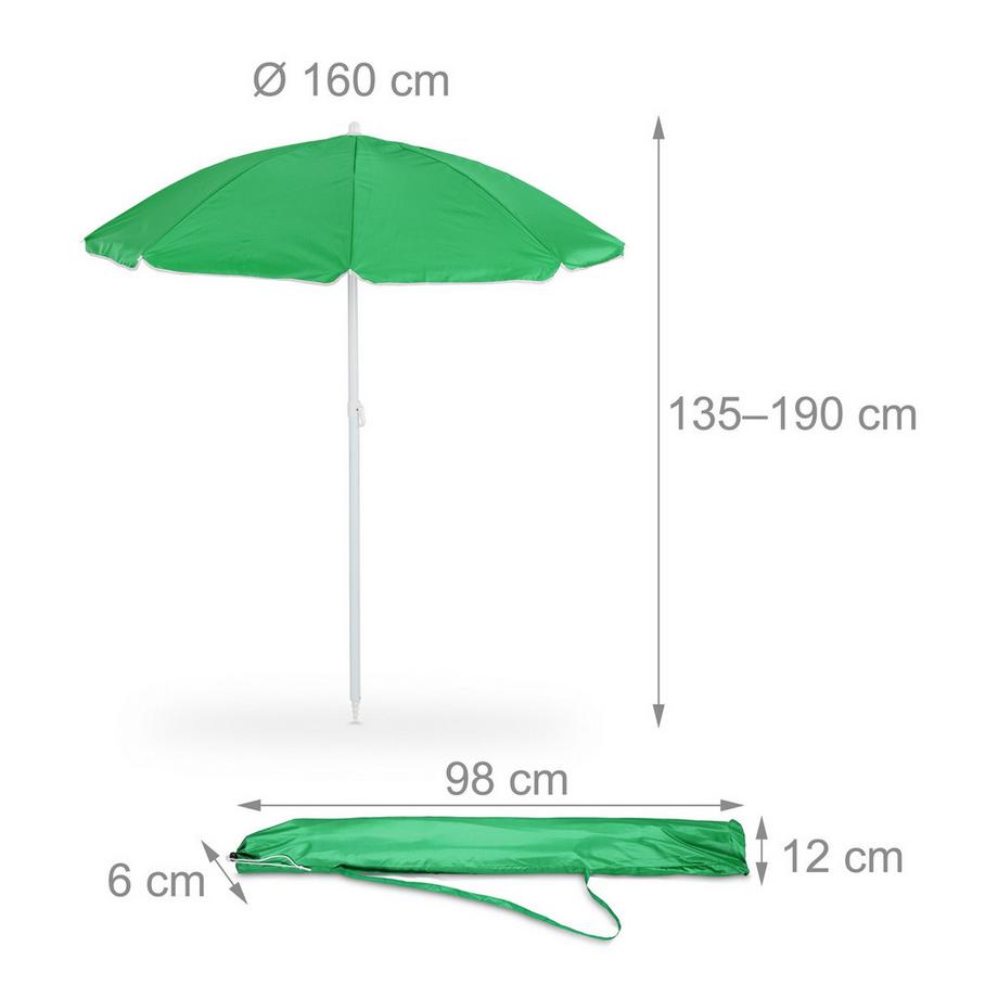 B2X Ombrellone verde 160 cm  