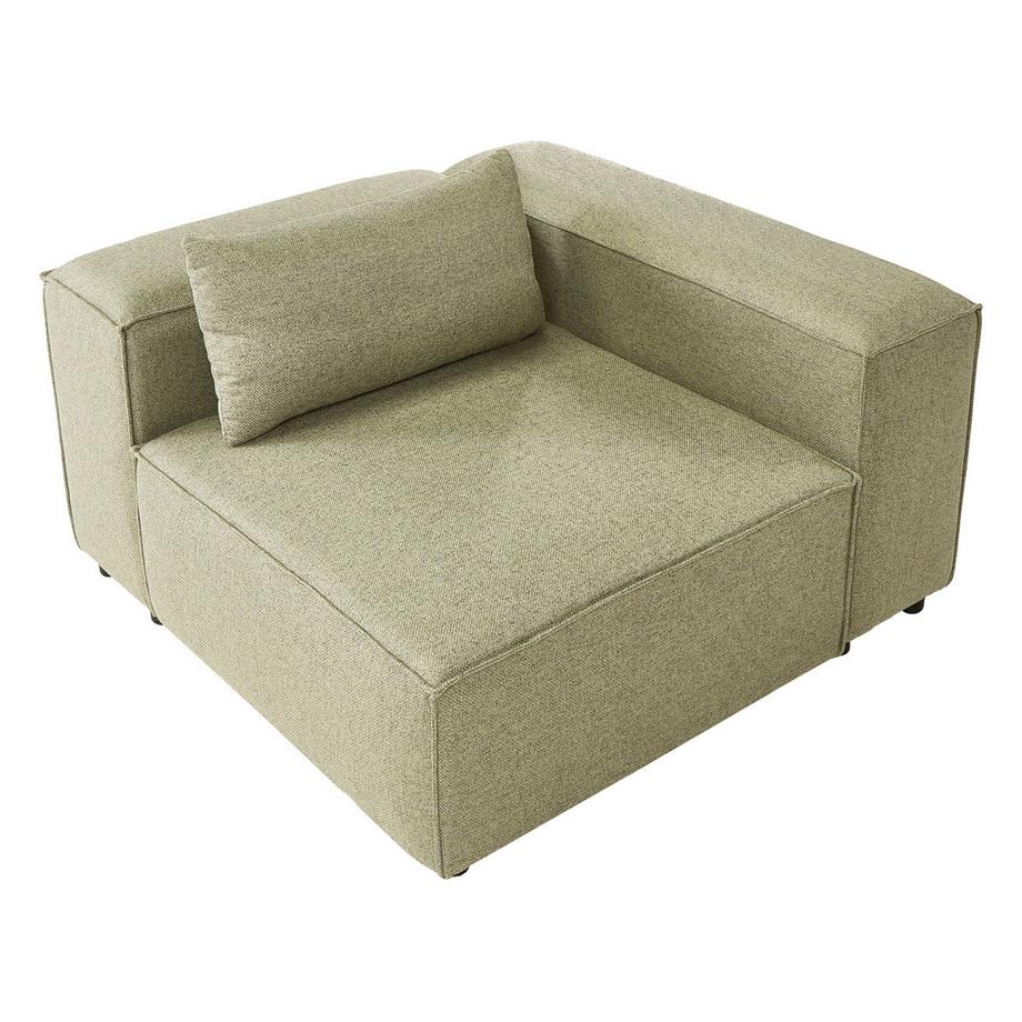 Beliani Module d'angle en Tissu Moderne BRANDE  