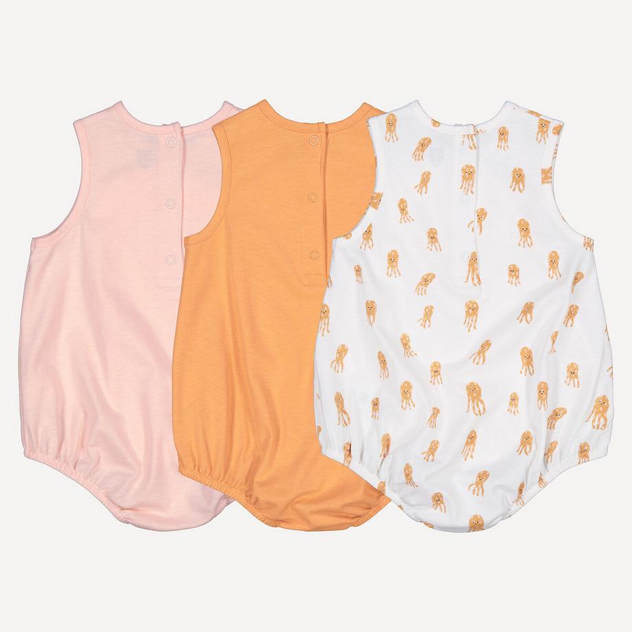 La Redoute Collections  Lot de 3 barboteuses 