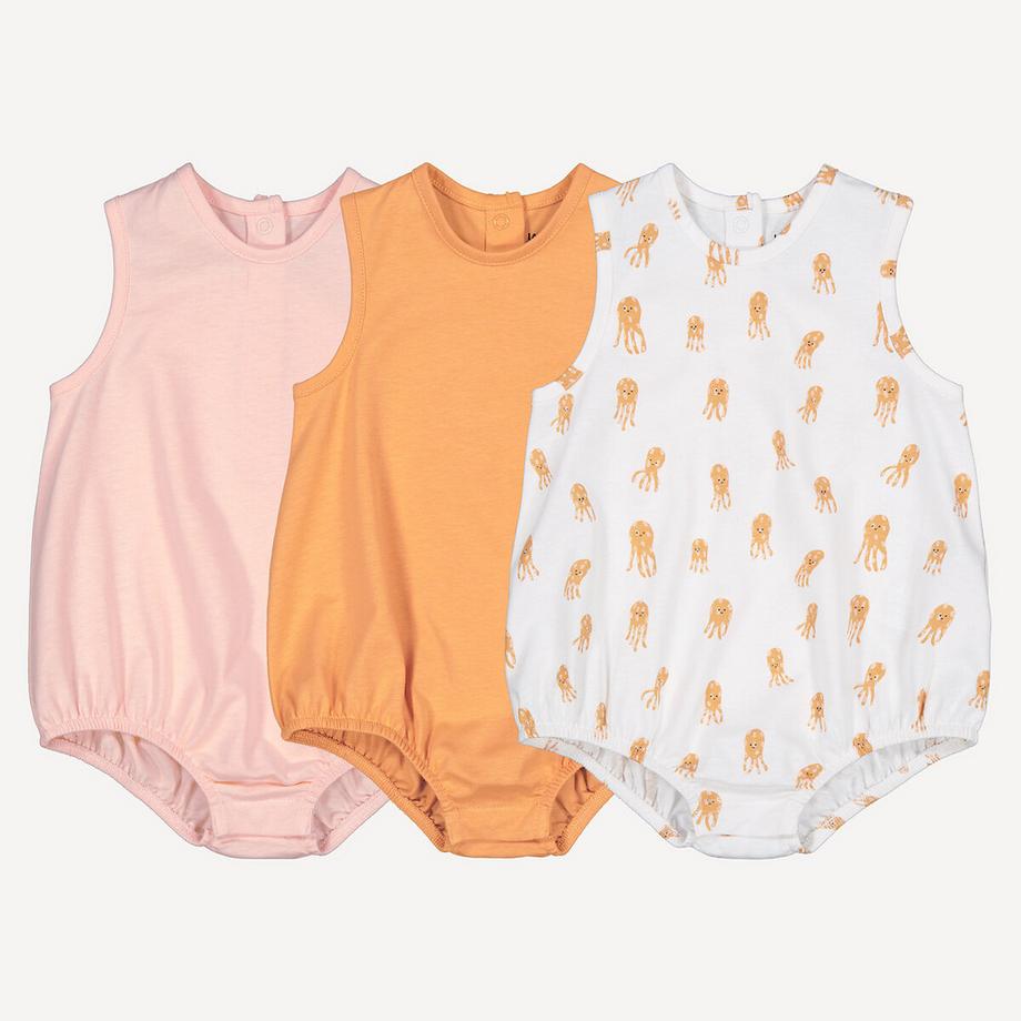 La Redoute Collections  Lot de 3 barboteuses 