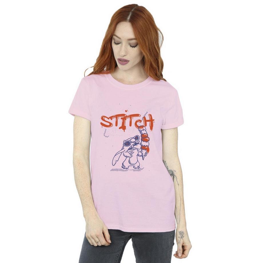 Disney Stitch Ice Cream T-Shirt Maniche Corte  