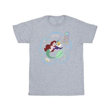 Tshirt THE LITTLE MERMAID READING A BOOK