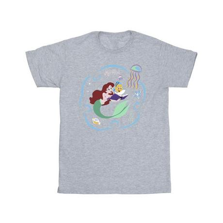 Disney  Tshirt THE LITTLE MERMAID READING A BOOK 