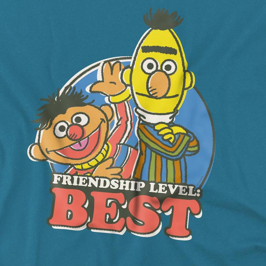 Sesame Street  Friendship Level: Best Maglietta Bert Ed Ernie 