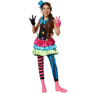Tectake  Costume da bambina/ragazza - Clown Crazy New Wave 