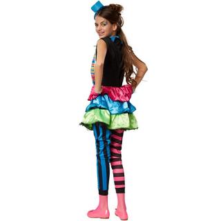 Tectake  Costume da bambina/ragazza - Clown Crazy New Wave 