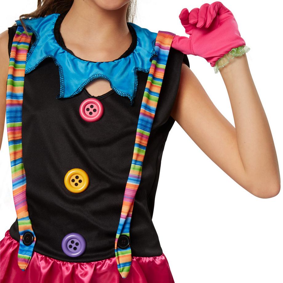 Tectake  Déguisement pour fille Crazy New Wave Clown 