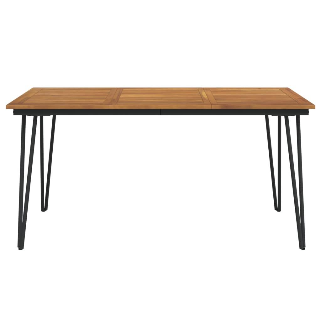 VidaXL Table de jardin bois d'acacia  