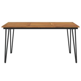 VidaXL Table de jardin bois d'acacia  