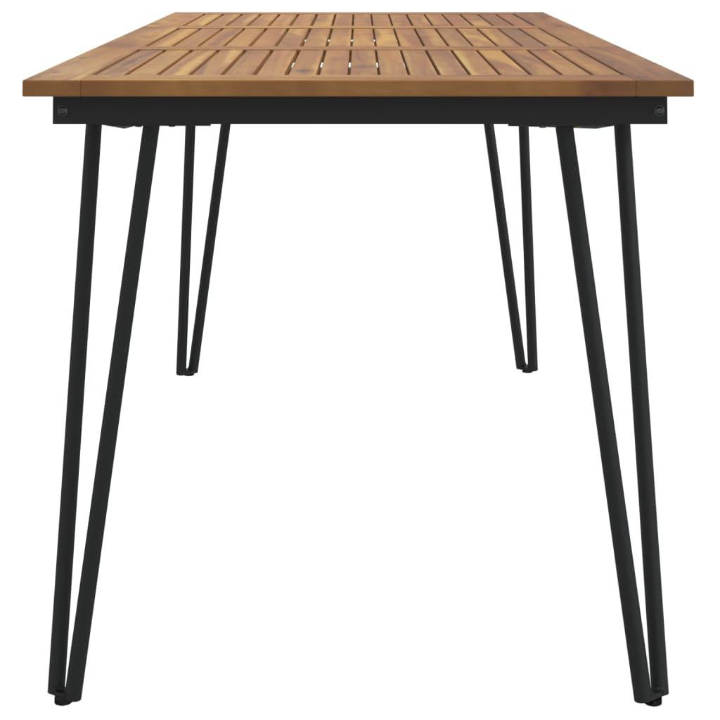 VidaXL Table de jardin bois d'acacia  