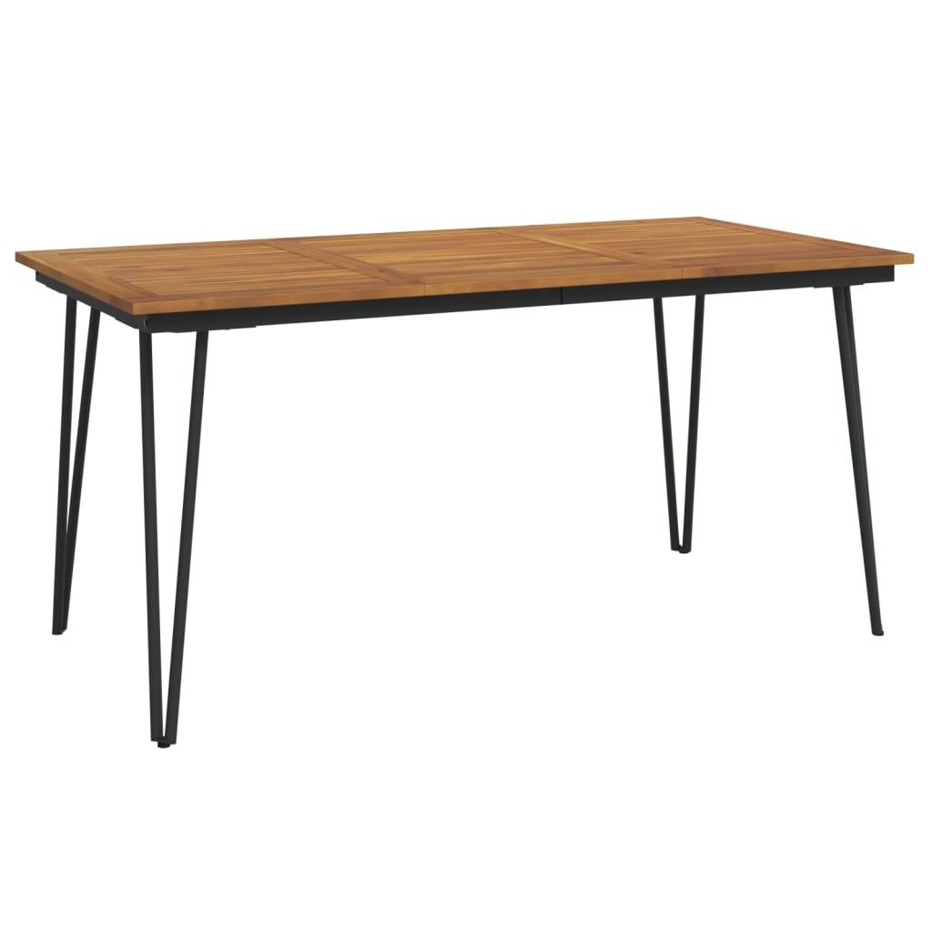 VidaXL Table de jardin bois d'acacia  