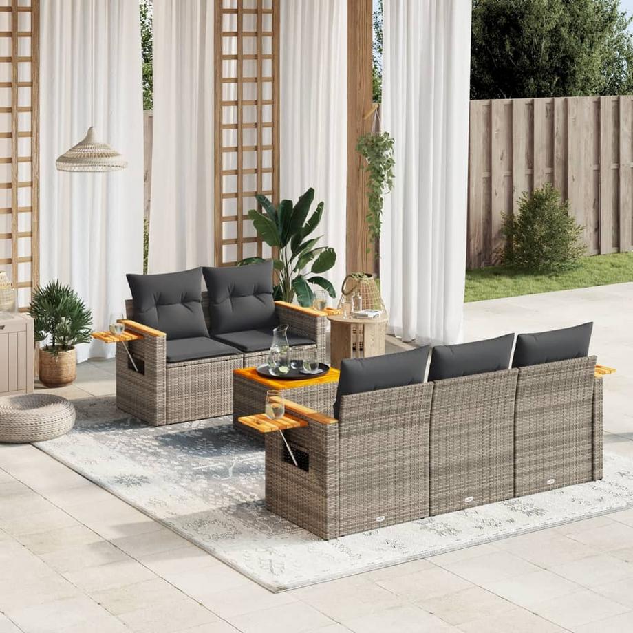 VidaXL Garten sofagarnitur poly-rattan  
