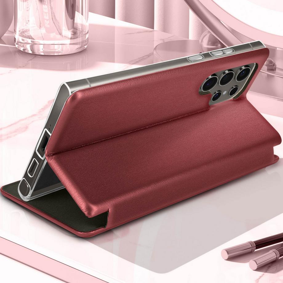 Avizar  Custodia Samsung S24 Ultra bordeaux 