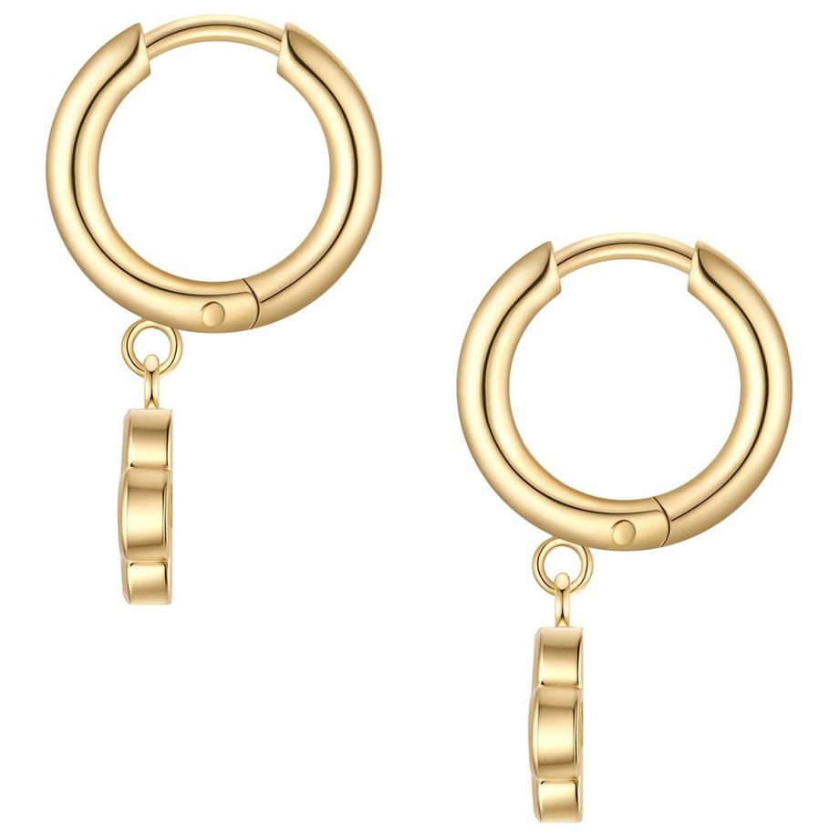 Glanzstücke München  Boucles d'oreilles Creolen trèfle 