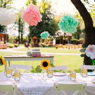 Northix 8er-Set Trinkgläser mit Deckel Flamingo  