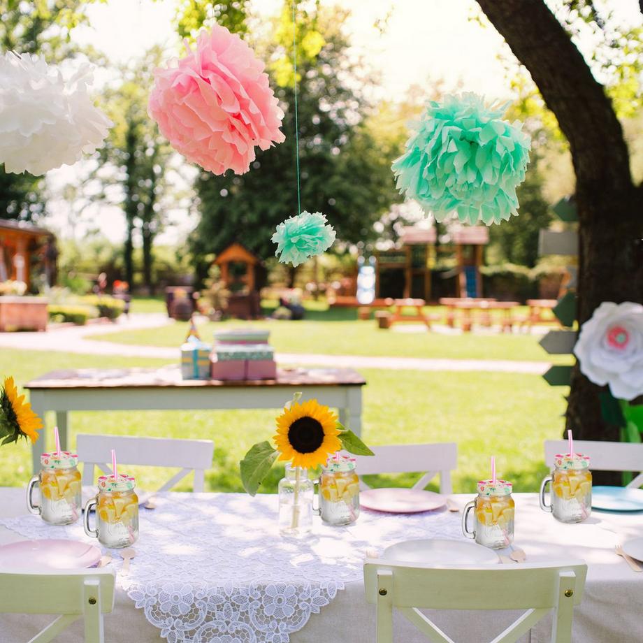 Northix 8er-Set Trinkgläser mit Deckel Flamingo  