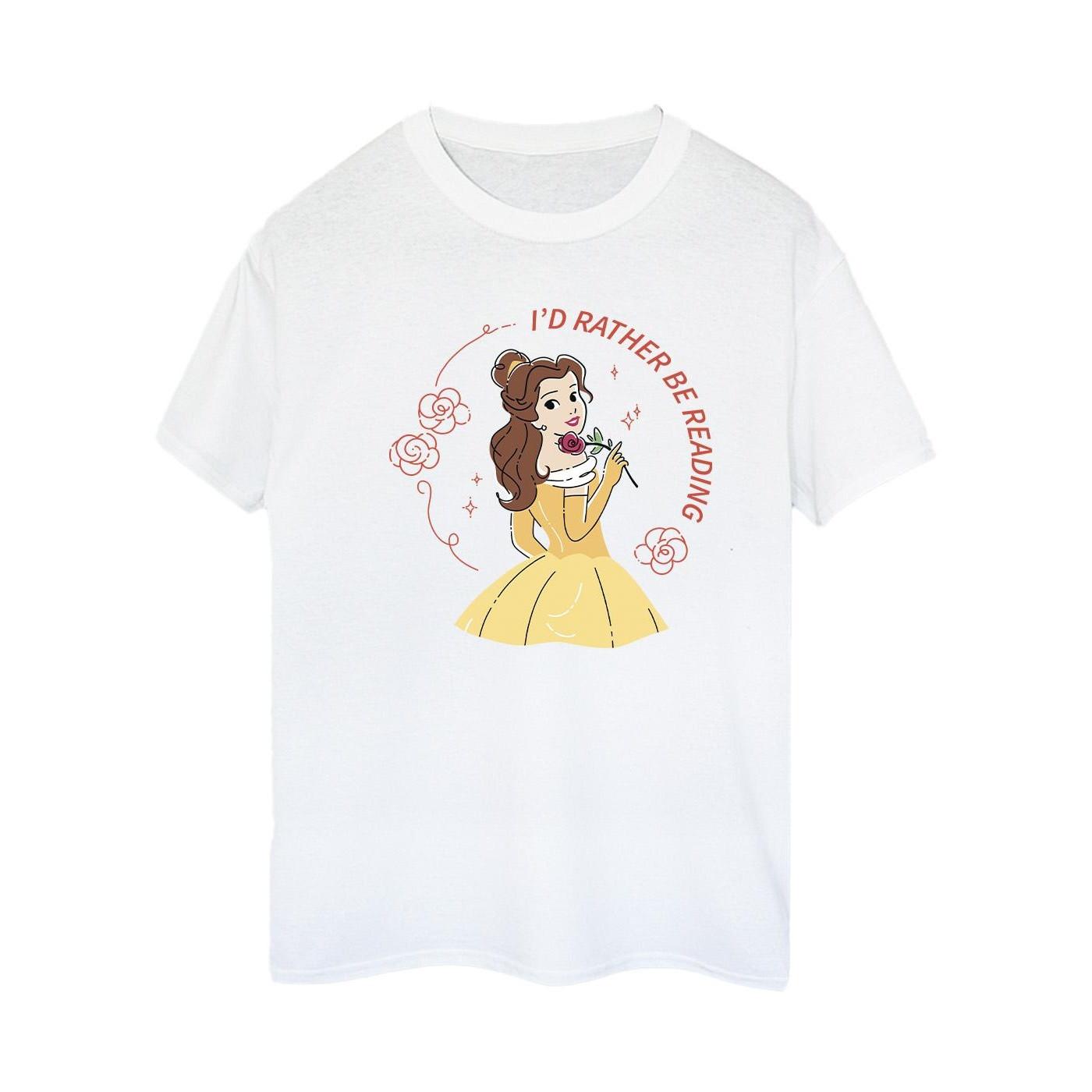 Disney  Beauty And The Beast I'd Rather Be Reading TShirt 